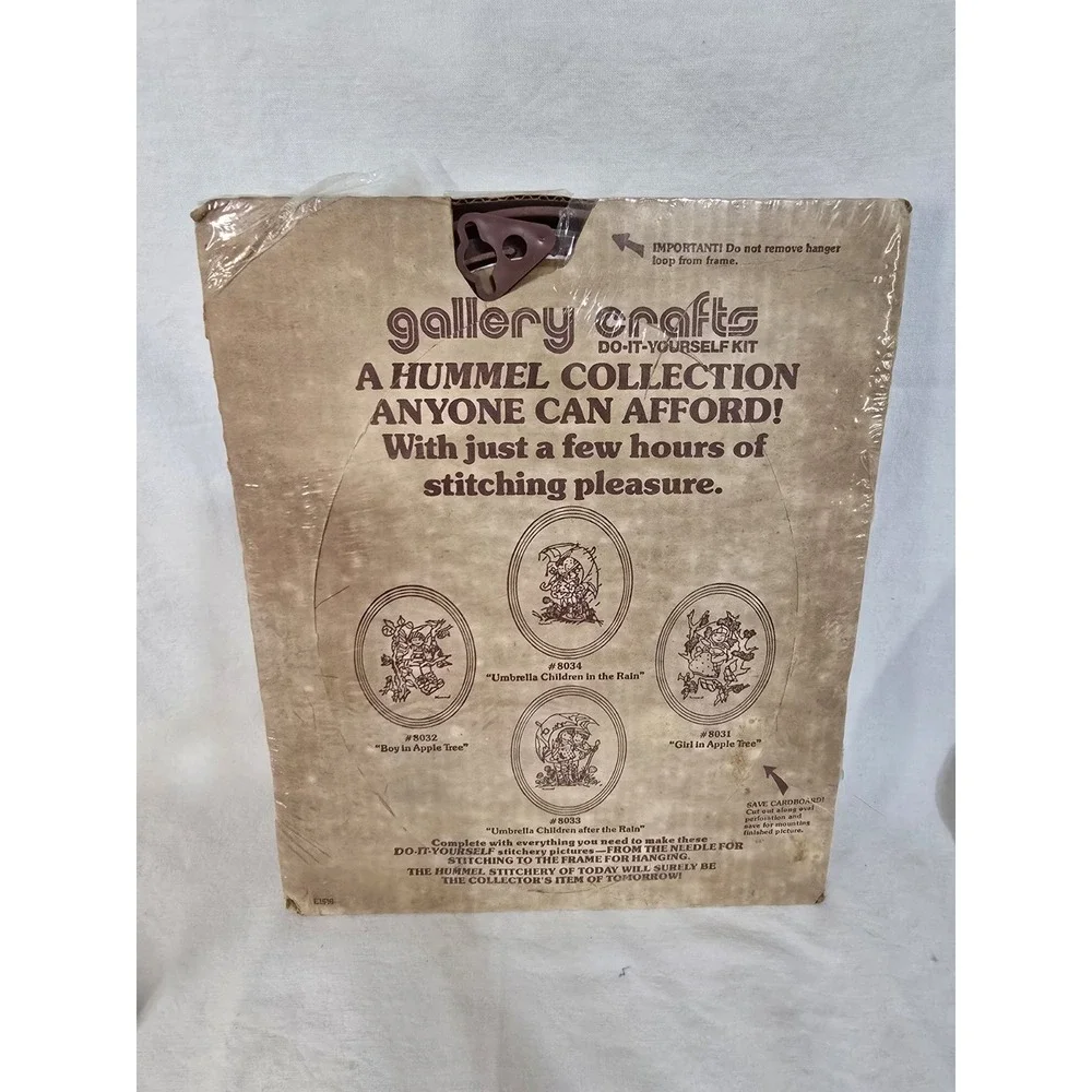 Vintage Gallery Crafts Hummel Stitchery Kit‎ Farm Boy Embroidery Applique 9x12